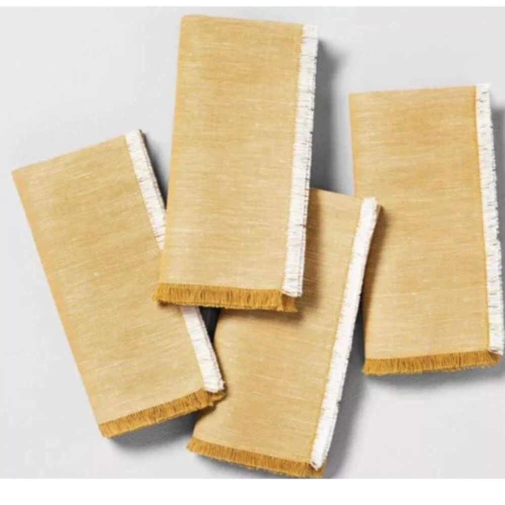 Hearth & Hand Magnolia Gold Linen Blend Napkins - Picture 2 of 3